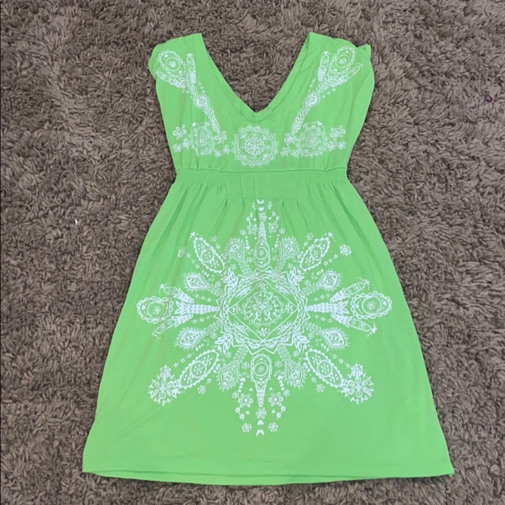 neon swim cover up